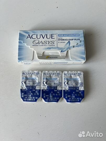 Линзы acuvue oasys for astigmatism -2,75