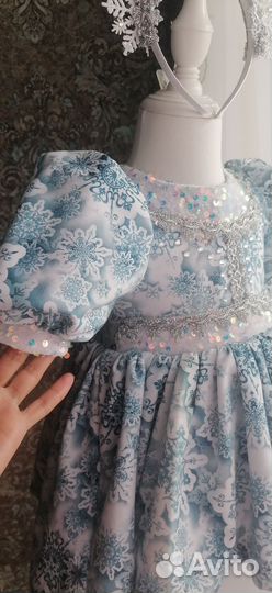 Платье новогоднее для девочки 80 92 98 104 110
