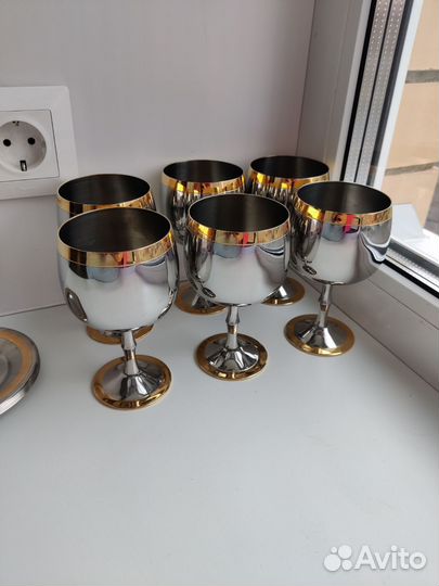 Бокалы с блюдцами Zepter на доставке