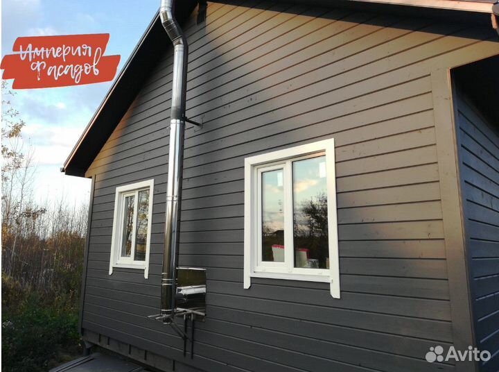 Покраска деревянных домов, пескоструйная очистка