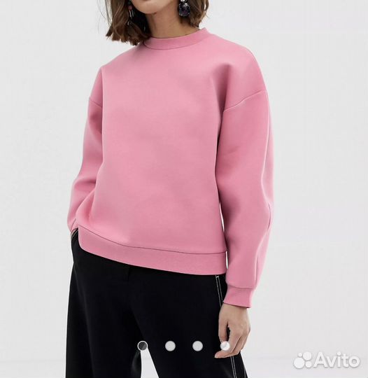 Свитшот розовый ASOS white