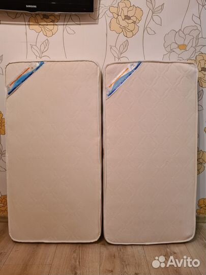 Матрас детский 120 60 для двойни с наматрасниками