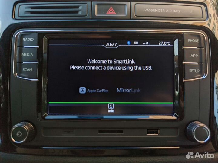 Skoda магнитола RCD 410 CarPlay