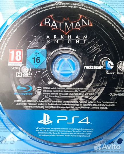 Batman рыцарь аркхема ps4