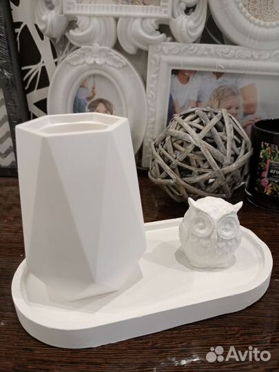 Ваза для сухоцветов, гипсовые изделия