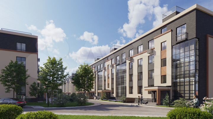 2-к. квартира, 61,6 м², 3/4 эт.