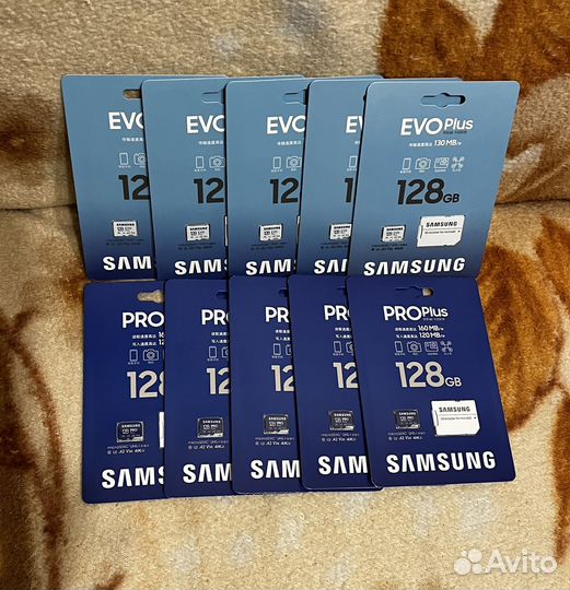 Карта памяти Samsung EVO Plus 128Гб