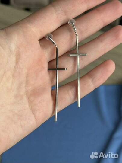 Серьги кресты