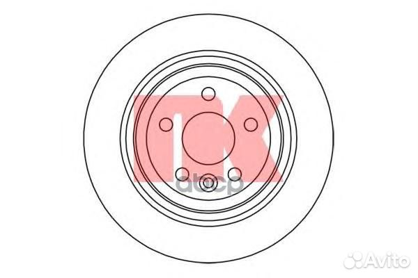 204861 Диск тормозной volvo XC60 08- задний 204