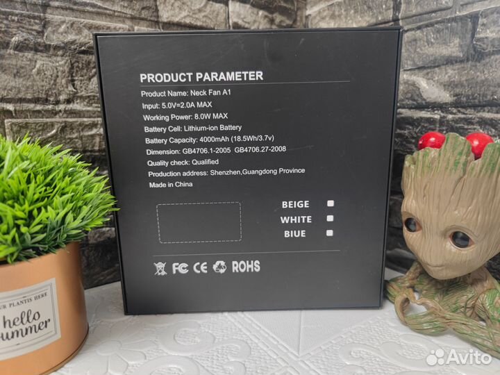 Вентилятор на шею dyet ZBS с охладителями