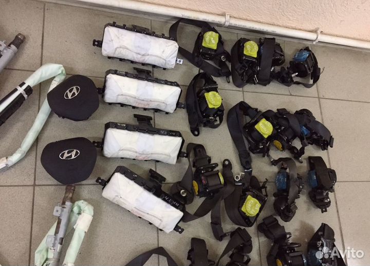 Подушка в руль ремень Hyundai Santa Fe 4 20год