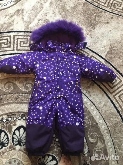 Зимний комбинезон для девочки 86
