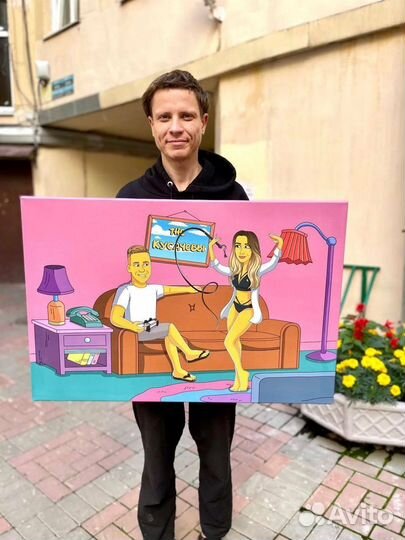 Портрет в стиле симпсонов