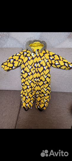 Зимний комбинезон kerry для девочки 86 92