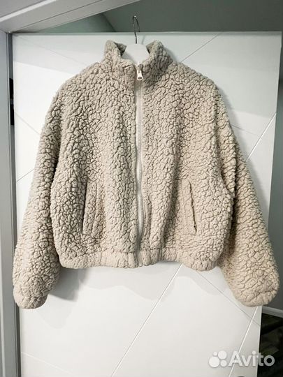 Бомбер плюшевый h&m