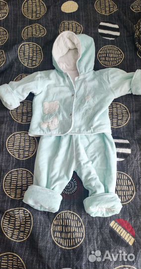 Костюм плюшевый демисезонный 74-80