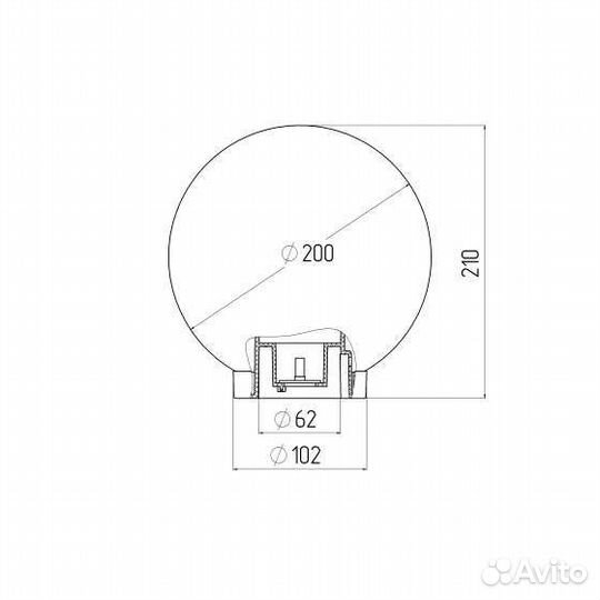 Светильник садово парковый
