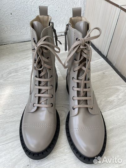 Полусапожки ботинки Theory натур кожа США