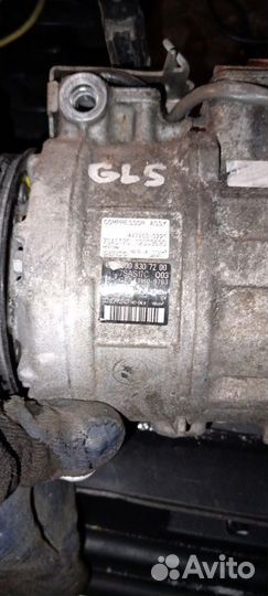 Компрессор кондиционера Mercedes Cls-class x166