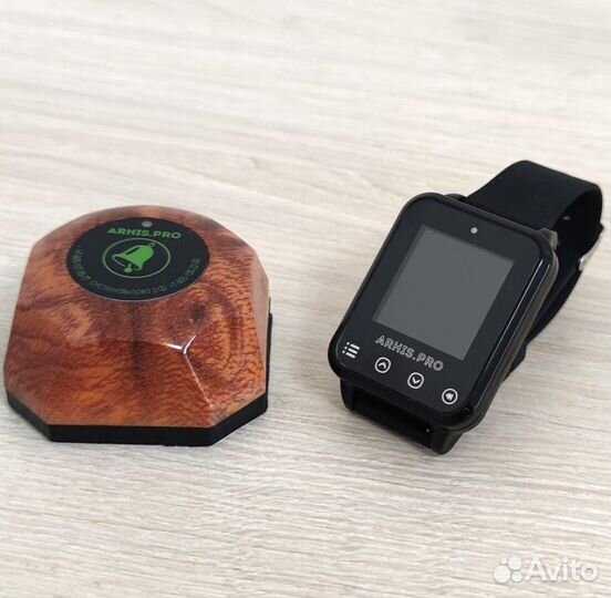 Кнопка вызова официанта Бургер с часами Элит