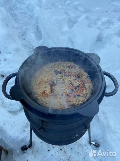 Мангал, Печь под казан