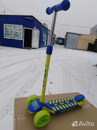 Новый Детский 3-х колесный самокат KMS