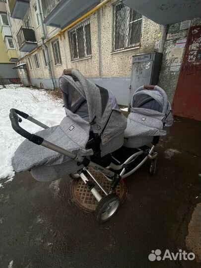 Двойная коляска для погодок