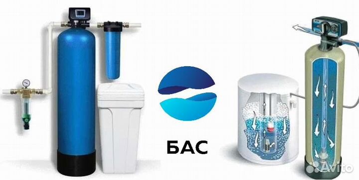 Система очистки воды от железа, марганца, жесткост