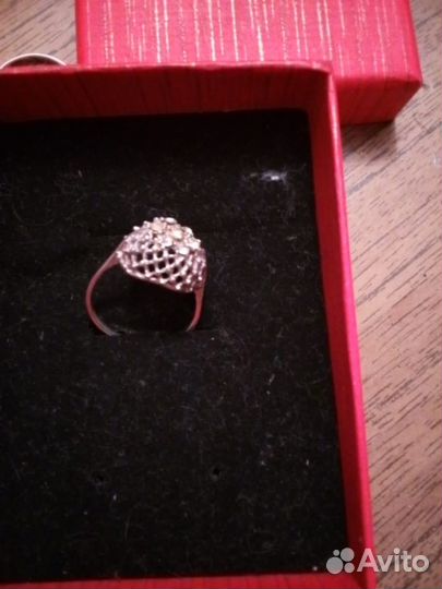 Кольцо серебро