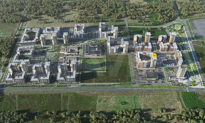 3-к. квартира, 72 м², 20/24 эт.