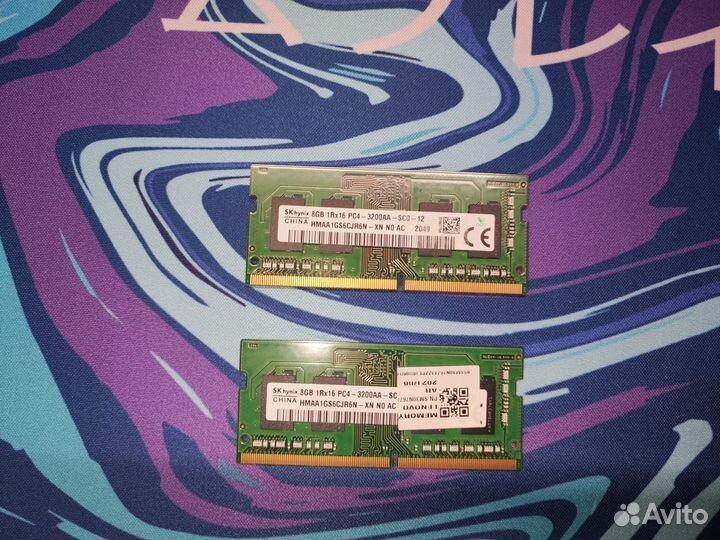 Оперативная память sodimm ddr4 16gb (2x8) 3200MHz