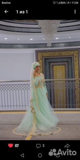 Платье на никах