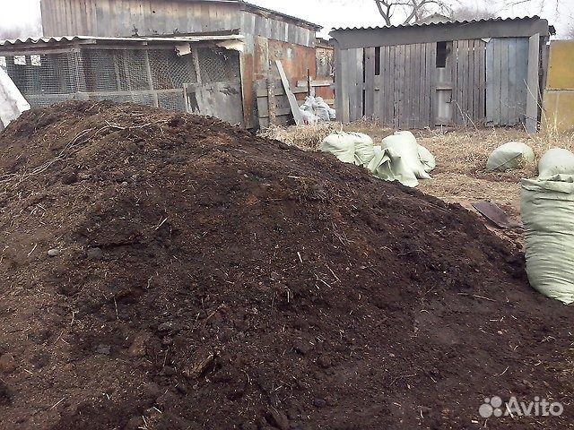 Перегной коровий в мешках
