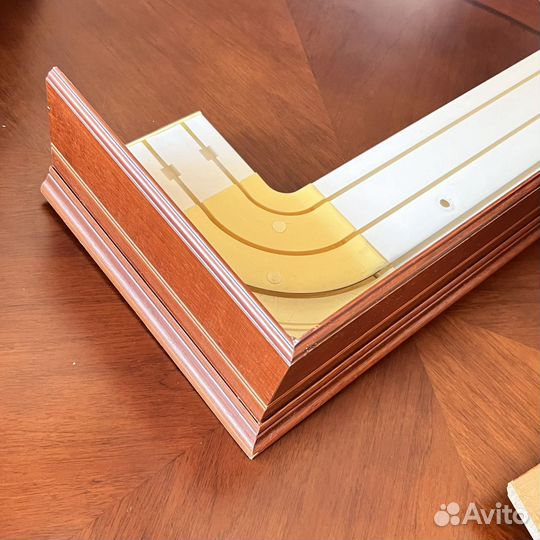 Карниз потолочный 3-х рядный шпон ореха 170 см