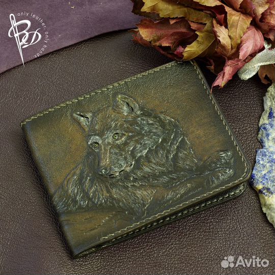 Кошелек, портмоне, бумажник ручная работа. Кожа