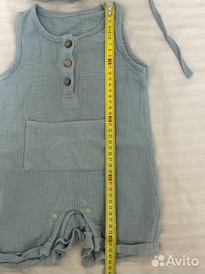 Муслиновый костюм песочник детский