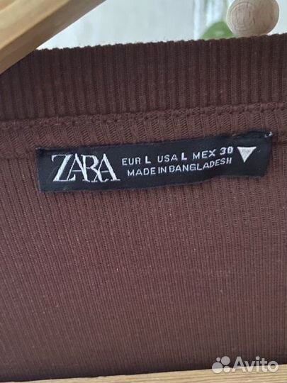 Платье Zara в рубчик