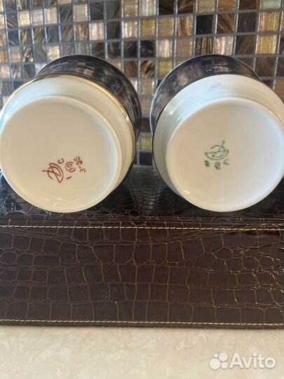 Бокал чашка кружка кобальт Довбыш СССР