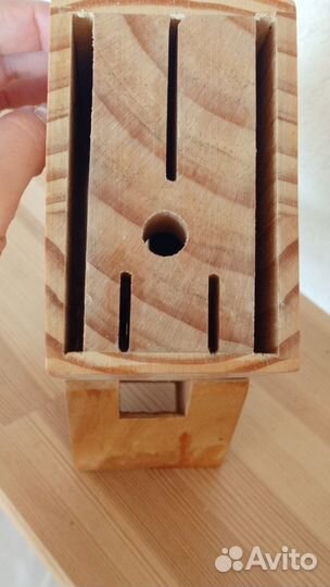 Подставка для ножей деревянная