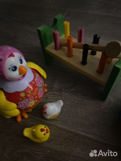 Развивающий автомобиль курица молоток IKEA