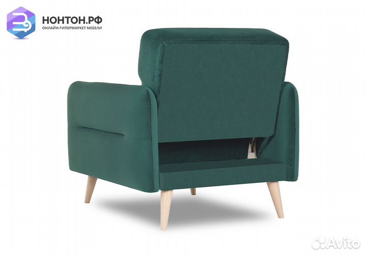 Кресло книжка Хюгге зелёное