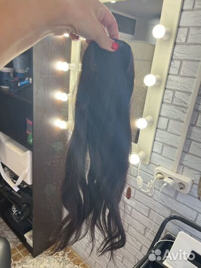 Волосы на заколках натуральнве