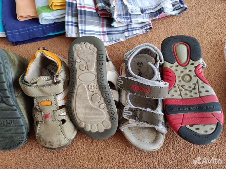 Детские вещи пакетом 1-2 года с обувью