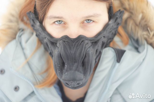 Маска волка, полумаска 