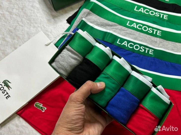Трусы мужские Lacoste боксеры хлопок
