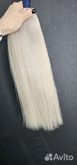 Волосы для наращивания 50 см блонд