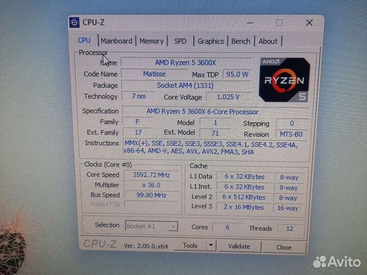 Игровой компьютер ryzen 5 3600x