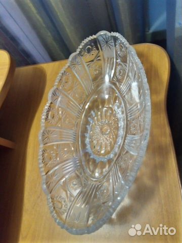 Ваза для фруктов хрусталь