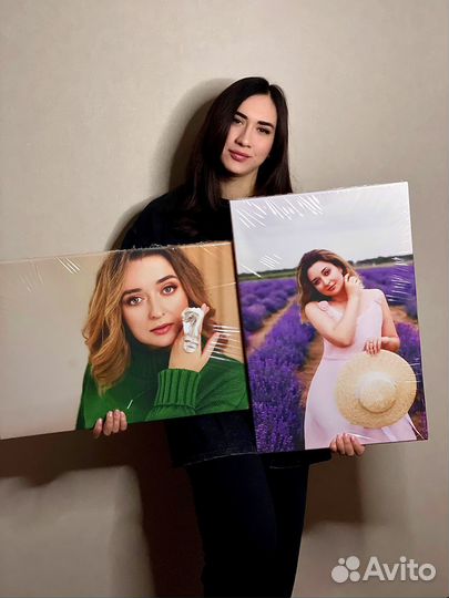 Печать фото на холсте, фотокниг