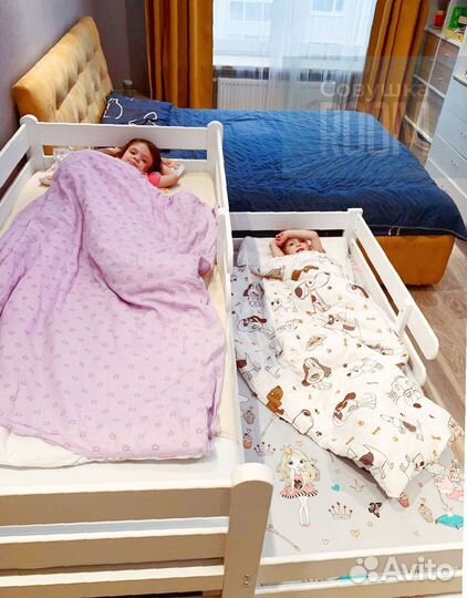 Кровать из бука выдвижная от 3 лет